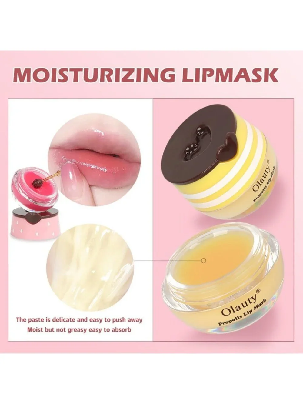 10 PCS Moisturizing Lip Balm Set - Honey Pot, Fruit Flavors & Lip Mask Bulk